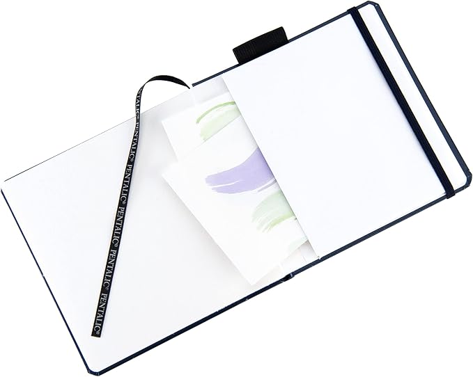 Pentalic 5.5" x 5.5" Aqua Journal, Watercolor, 48 Pages, Blue