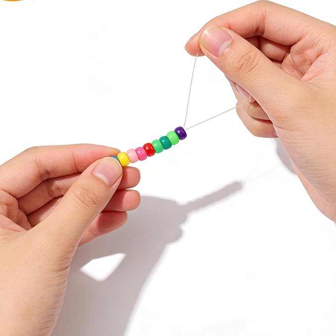 1000pcs Pony Beads, 15 Color Kandi Beads for Bracelets Making Kit, Hair Braids Crafts Jewelry Making Crafts Friendship Necklace Earrings DIY(Solid Color Mixing)