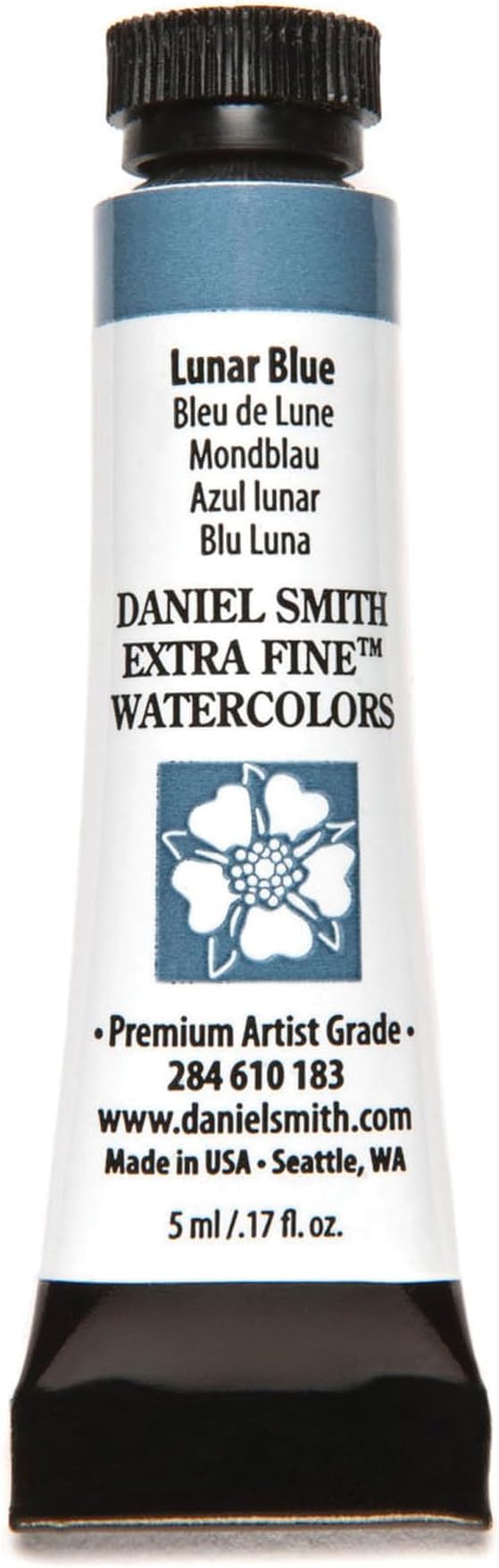 Daniel Smith 284610183 Extra Fine Watercolors Tube, 5ml, Lunar Blue
