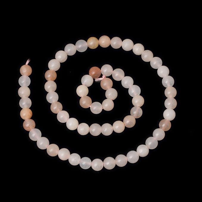cheavian 60pcs 6mm natural pink aventurine gemstone round loose beads stone beads for jewelry making diy findings 1 strand 15"