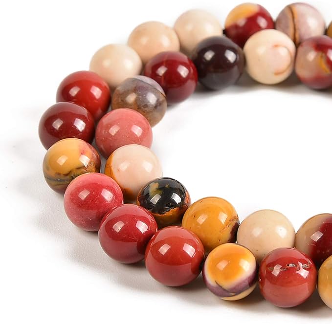 90pcs 4mm Natural Moonkaite Jasper Gemstone Round Spacer Loose Stone Beads for Jewelry Making 15.5" 1 Strand (Moonkaite Jasper, 4mm 90Beads)