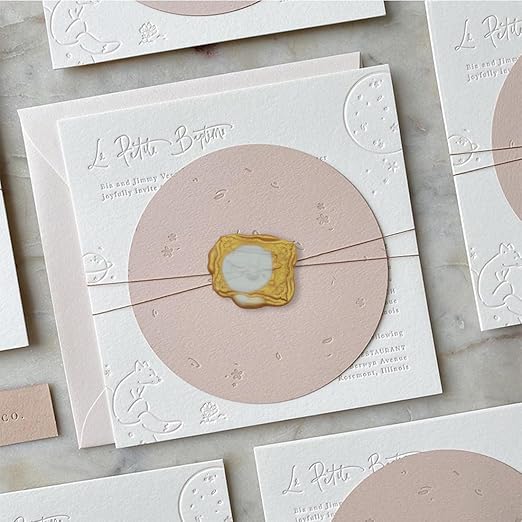 250pcs Wax Seal Beads Royal Gold, Andotopee Premium Sealing Wax Beads for Stamp Seals, Octagon Metallic Seal Stamp Pellets Refill Pack for Wedding Invitation, Letter Envelope, Scrapbook DIY Crafts