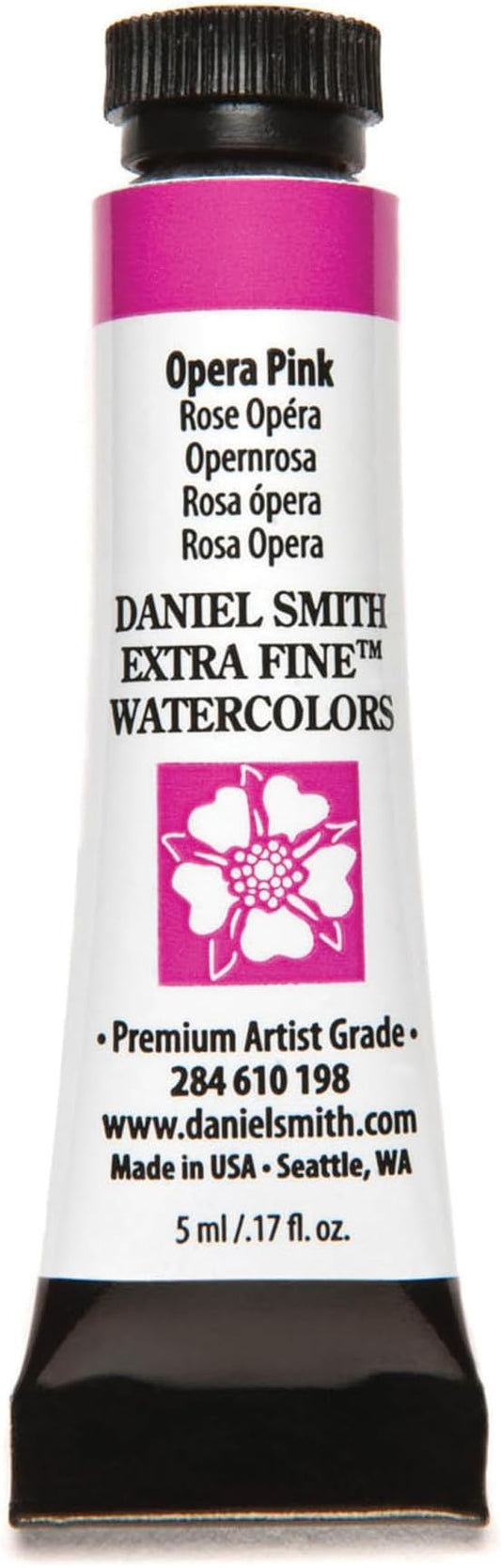 Daniel Smith Extra Fine Watercolor Paint, 5ml Tube, Opera Pink, 284610198, 0.17 Fl Oz (Pack of 1)