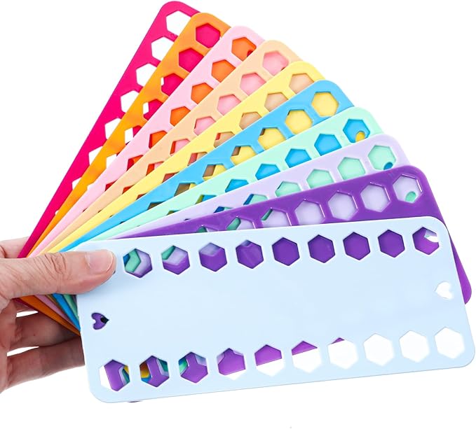 10PCS Embroidery Floss Organizer, Needlepoint Embroidery Thread Organizer Cross Stitch Supplies Plastic Sewing Threads Winding Plate Board Card Storage Tool (Mixcolor)