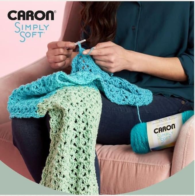 Caron Simply Soft Chartreuse Yarn - 3 Pack of 170g/6oz - Acrylic - 4 Medium (Worsted) - 315 Yards - Knitting/Crochet