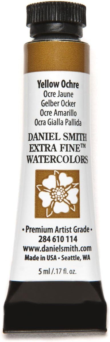 Daniel Smith Extra Fine Watercolor Paint, 5ml Tube, Yellow Ochre, 284610114, 1.7 Fl Oz (Pack of 1)
