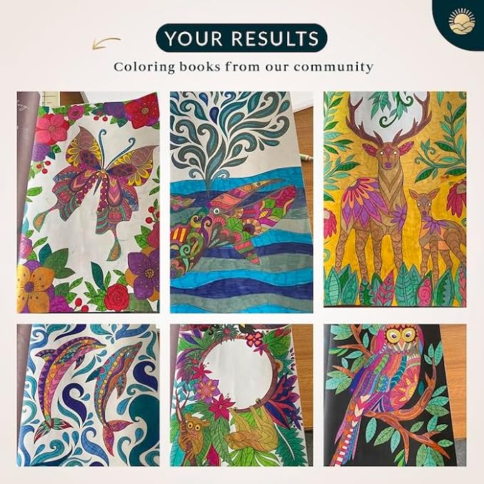 Coloring Books for Adults Relaxation by Mindmellow – Stress Relief Coloring Book for Adults & Teens - Calming Designs to Inspire Creativity and Mindfulness - Coloring Books for Teens (XXL)