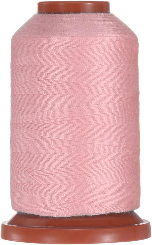 uxcell 40D/2 Sewing Thread 1100 Yards Polyester Household Sewing String Hand Stitching Polyester Cord for Clothing Stitching Shoe Bag Repairing DIY Craft Light Peach Pink