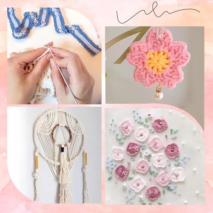 10 Skeins 87.5 Yards 6 Strands Gradient Cross Stitch Thread Variegated Embroidery Floss Friendship Bracelet String Yarn Bracelets Threads Bulk for Hand Sewing Knitting Crafts Stitching DIY