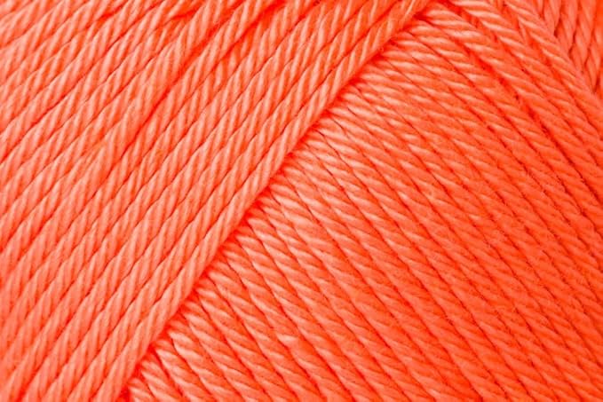 2 Skein/Pack Schachenmayr (SMC) Catania Originals Yarn, Each Ball 1.76 Oz (50gr) / 136 Yards (125 m), 100% Mercerized Cotton for Knitting and Crochet Yarn, Sport Weight, 410 - Coral