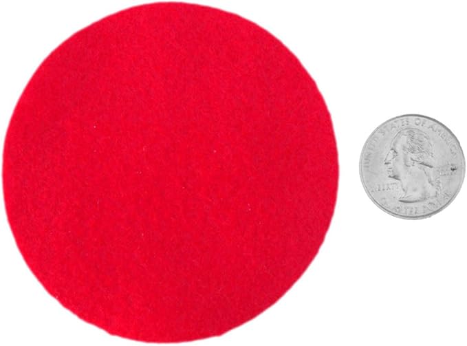 Playfully Ever After Mixed Color Assortment of Craft Felt Circles (3 Inch - 100pc)
