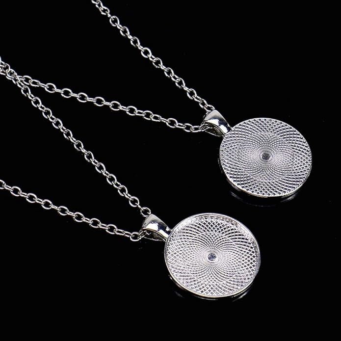 DAHI Bezel Pendant Trays for Jewelry Making DIY Round Pendant Tray Charm Bezel Blanks Setting Cabochon Blank Base for DIY Jewelry Findings Making,Crafting Photo,Necklace,Pendant Making Visit the Oubaka Store