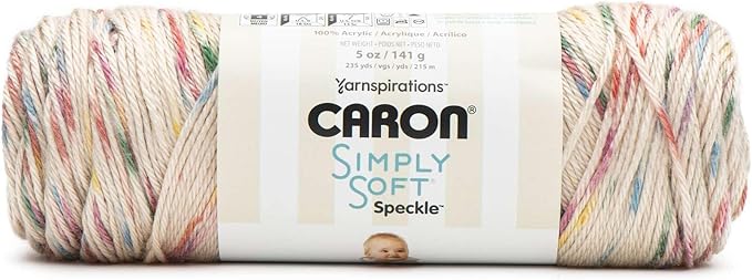 Caron Simply Soft Speckle Yarn, Vintage