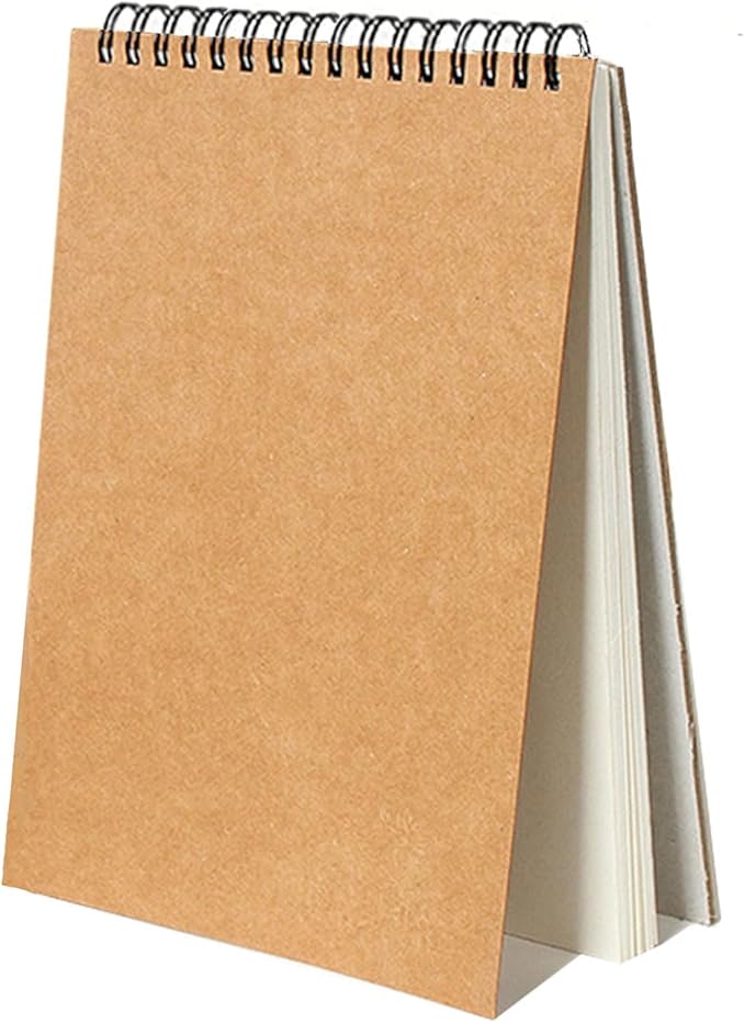 Sketch Book Pad, Drawing Paper 5.5" x 8.5" Spiral Bound, Bound (98lb/160gsm), Pack of 1, Durable Acid Free Sketchbook for Painting, 30 Sheets Each (1 Pack- 5.5"X8.5")