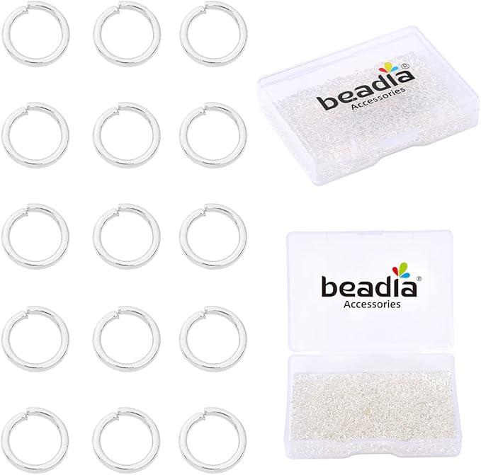 Silver Plated Jump Rings Non Tarnish 3mm 1200pcs for Jewelry Making Findings