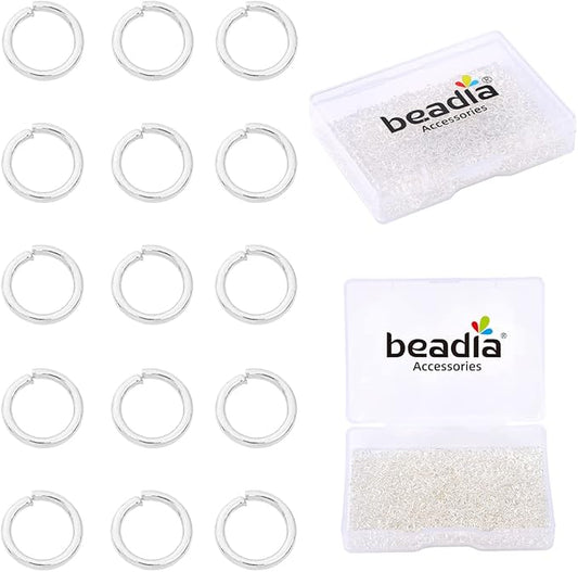Silver Plated Jump Rings Non Tarnish 3mm 1200pcs for Jewelry Making Findings