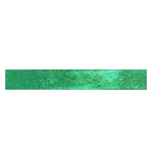 Wrapables Colorful Washi Masking Tape, Metallic Green