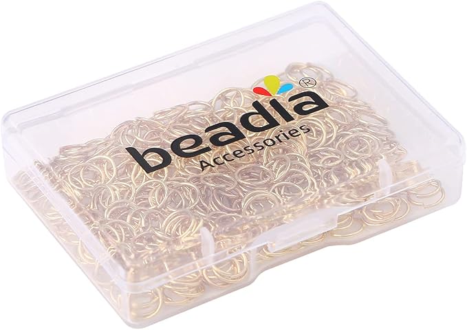 14K Gold Plated Jump Rings Non Tarnish 7mm 300pcs for Jewelry Making Findings