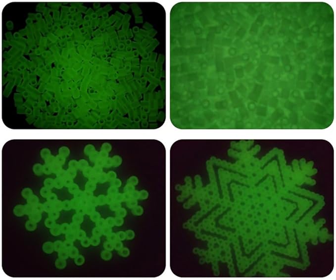 Fuse Beads, Glow at Night Iron Beads, 5MM 2000PCs Glow in Dark Plastic Craft Melting Bead (Co'lo'r 16)
