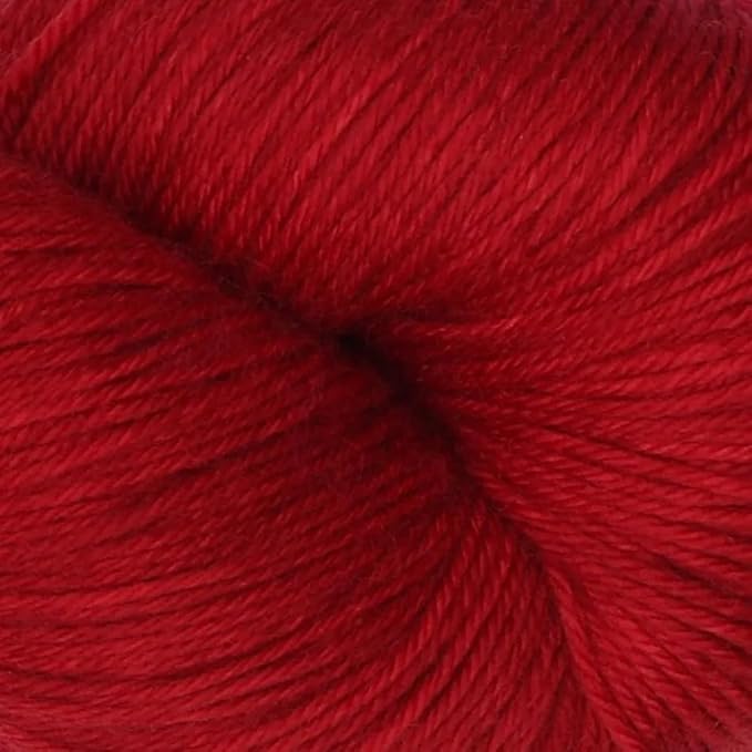 KnitPro Symfonie Fingering Weight Hand Dyed Semi-Solid Yarn Skein | Extra Fine Merino Wool & Polyamide Blend for Knitting & Crocheting, Oeko-TEX Certified 400m, 100g | Terra Red Rose