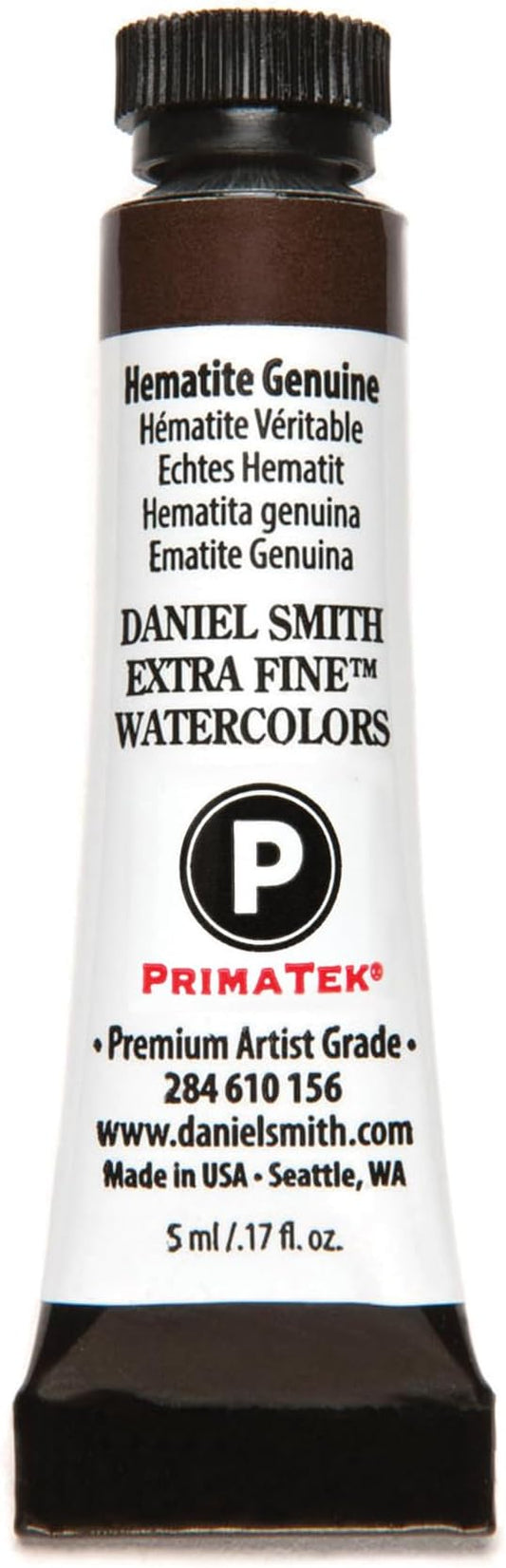Daniel Smith Extra Fine Watercolor Paint, 5ml Tube, Hematite Genuine, 284610156