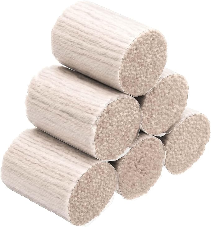 PATIKIL 12 Rolls Latch Hook Yarn, Latch Hook Kit Precut Rugs Yarn Making Crochet Bundles for Rug Adults Beginners Tapestry DIY Craft, Beige