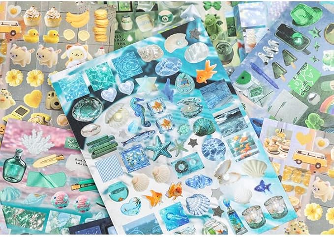Alideco 30pcs Scrapbook Stickers Vintage Cakes Cuisine Desserts Sticker Book for Adults Sticker journaling Stickers for Scrapbooking (fenglingmengjing)