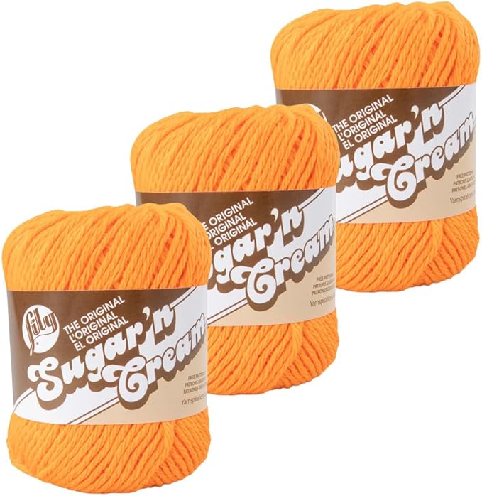 3 Pack 100% Cotton Yarn - Size 4 Medium Weight - Perfect for Crafting, Clothing, Accessories and More!