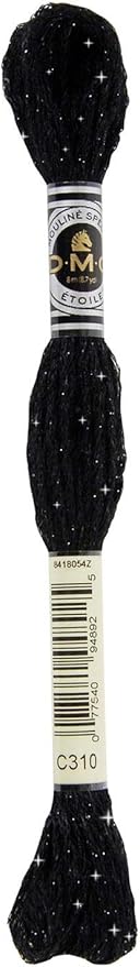 DMC 6-Strand Etoile Embroidery Floss 8.7yd - Black