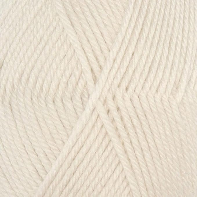 100% Pure Wool Yarn Superwash Set of 3 Skeins (150 Grams) DK Weight - Sourced Directly from Peru - Heavenly Soft and Perfect for Knitting and Crocheting (Alabaster White)
