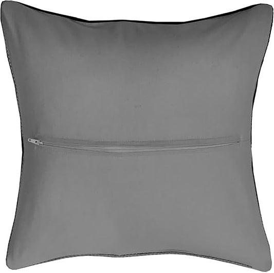 Thea Gouverneur Cushion Back Kit with Zipper - Grey - for Any 16x16 Inch (40x40cm) Cushion- Cross Stitch Creations - Embroidery - Embroidery Kit for Adults - 23.5903