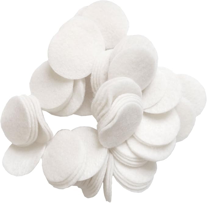 Playfully Ever After White Craft Felt Circles (1.5 Inch - 94pc)
