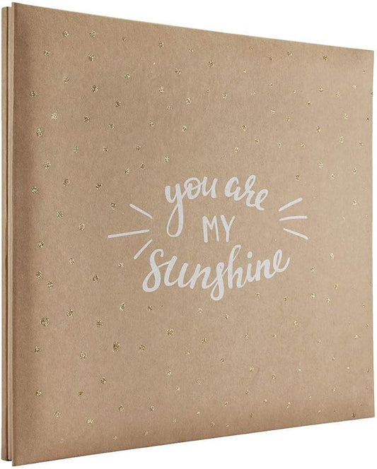 MCS Expandable 10-Page Scrapbook Album with 12 x 12 Inch Pages, 13.5 x 12.5 Inch, You Are My Sunshine