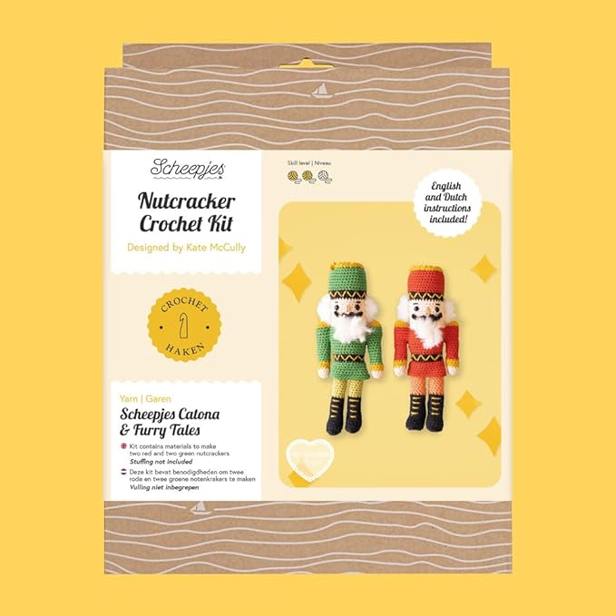 Scheepjes Nutcracker Crochet Kit - Catona and Furry Tales Yarn