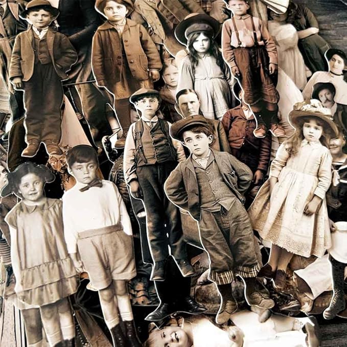 Vilikya 83Pcs Dark Academia Paper Dolls for Junk Journal Supplies, Vintage Cardstock People Cutouts for Scrapbook Kits, Collage Ephemera for Junk Journals, Thick Decorative Papers for Room Decor Wall