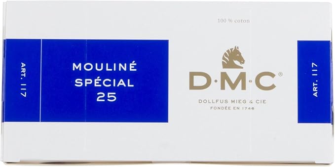 DMC DMC25B #25 Thread Embroidery Thread 12 Bundles #01 Gray