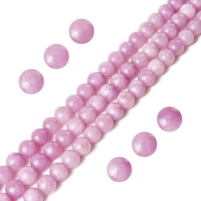 100pcs 10mm kunzite beads natural gemstone beads round loose beads for jewelry making