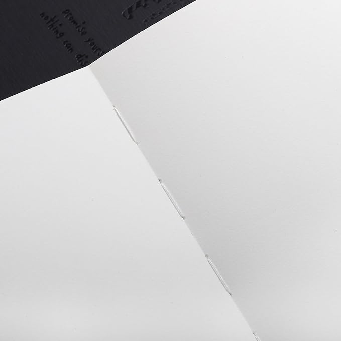 Elsjoy 3 Sizes Thick Black Sketchbook, A5/A4/B5 Blank Drawing Book Art Sketching Notebook for Painting, Watercolor, 128 Sheets/256 Pages Per Book, 100 GSM
