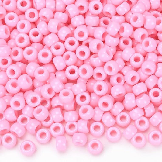 IOOLEEM Pink Pony Beads,1200pcs Beads for Bracelets Making & Hair braiding, Kandi Friendship Bracelets & Jewelry Making.