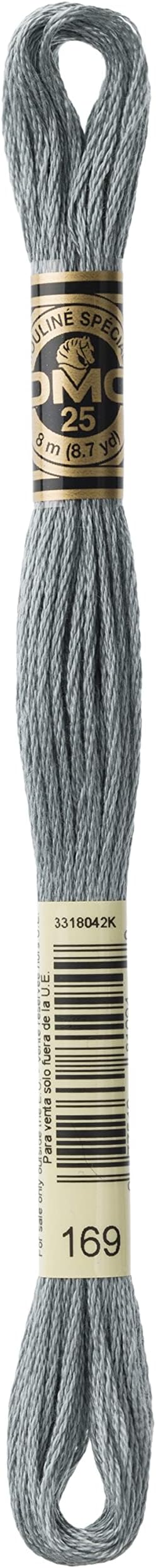 DMC 6-Strand Embroidery Cotton Floss, Light Pewter