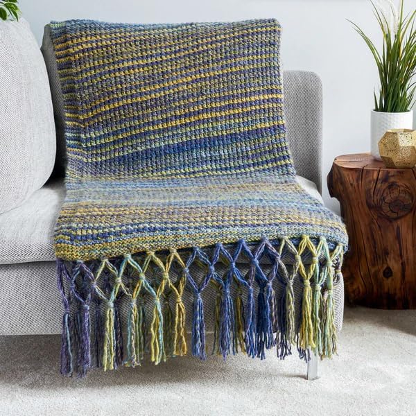 Bernat Symphony Royal Yarn - 2 Pack of 225g/8oz - Wool Blend - 5 Bulky - 309 Yards - Knitting/Crochet