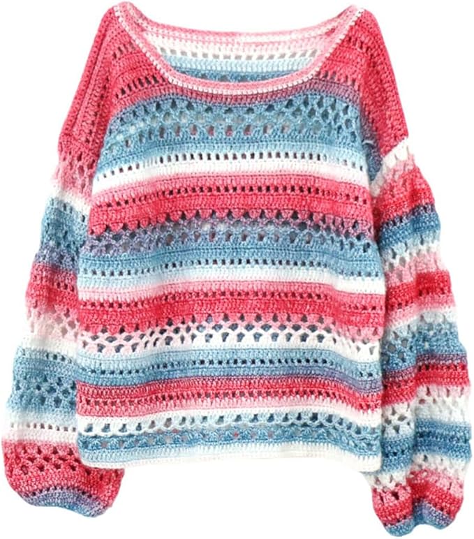 Crocheting Knitting-Gradient Cake Yarn, Soft Multicolor Medium-Fine Blended Yarn, Weight 100 Grams, Contains 60% Cotton 30% Acrylic 10% Wool. Suitable for Scarf, Gloves, Shawl, Blanket.(1157)