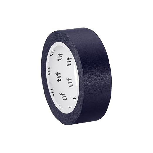 PATIKIL Holographic Washi Tape 0.59 Inch x 10.93 Yards, 1 Roll Self Adhesive Masking Sticker for DIY Art Craft Wrapping Decoration, Dark Blue (Pack of 2)