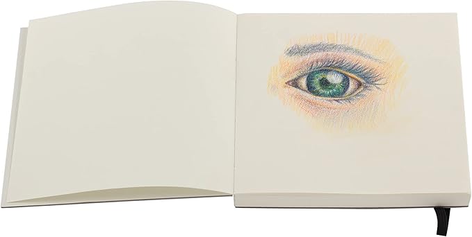 SoHo Urban Artist Brick Sketchbook Journals for Sketching, Drawing, Colored Pencils, Graphite, and More - Sketch 5.5"x5.5" (100 GSM, 80 Sheets)
