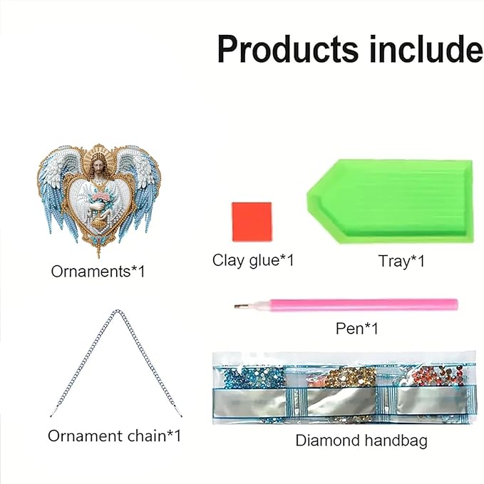 AIBOERL Diamond Art Hanging Kit for Adult,Special Shaped Rhinestone,Double Sided 5D DIY Acrylic Diamond Art Painting Window Pendants Home Garden Wall Hanging Kits Hanging Ornament (Religious Jesu)