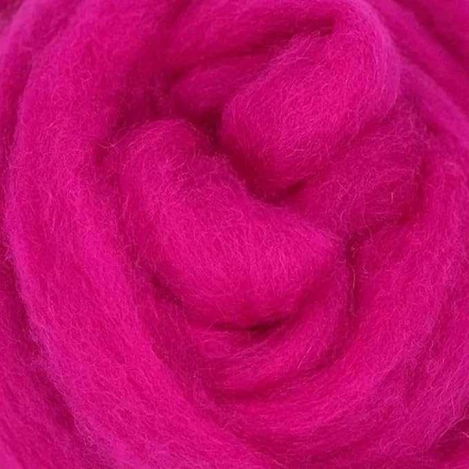 Corriedale Carded Sliver Wool Roving Variety Bundle | Best Core Wool for Needle Felting, Spinning, Wet Felting, Weaving, Dryer Balls, Yarn Roving - Ethically Sourced (Retro Pop)