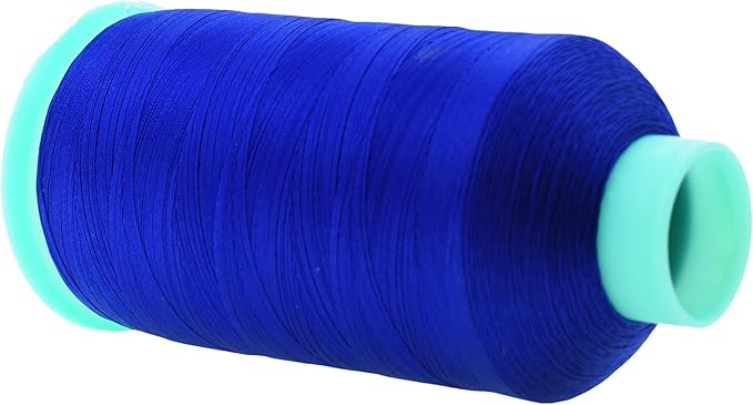 Mandala Crafts Size 46 210D T45 Bonded Nylon Thread - Royal Blue 2843 YDs Tex 45 Heavy Duty Sewing Threads for Leather, Jeans, Weaving, Outdoor Marine Upholstery