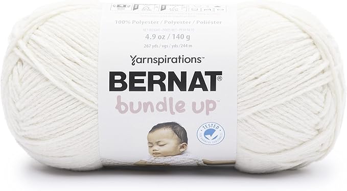 Bernat Bundle Up Marshmallow Yarn - 3 Pack of 141g/5oz - Polyester - 4 Medium (Worsted) - 267 Yards - Knitting, Crocheting & Crafts