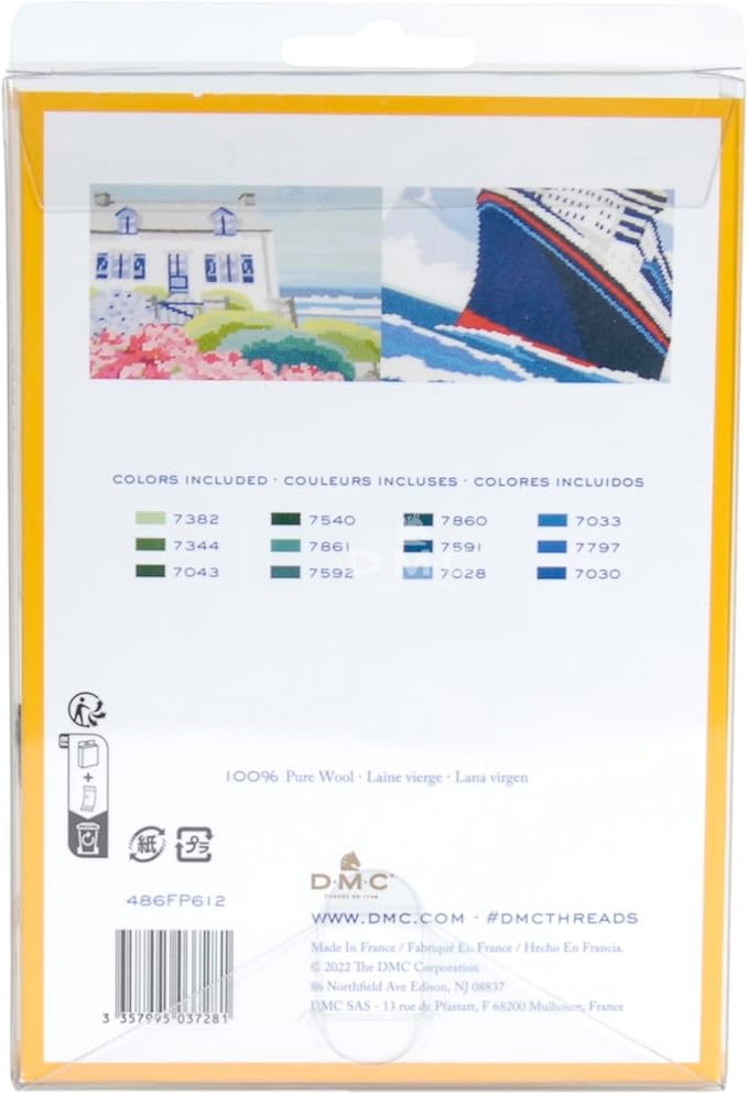 DMC Tapestry Wool - The Ocean & Sky Collection - 12 Count - 8.7 Yards Skeins