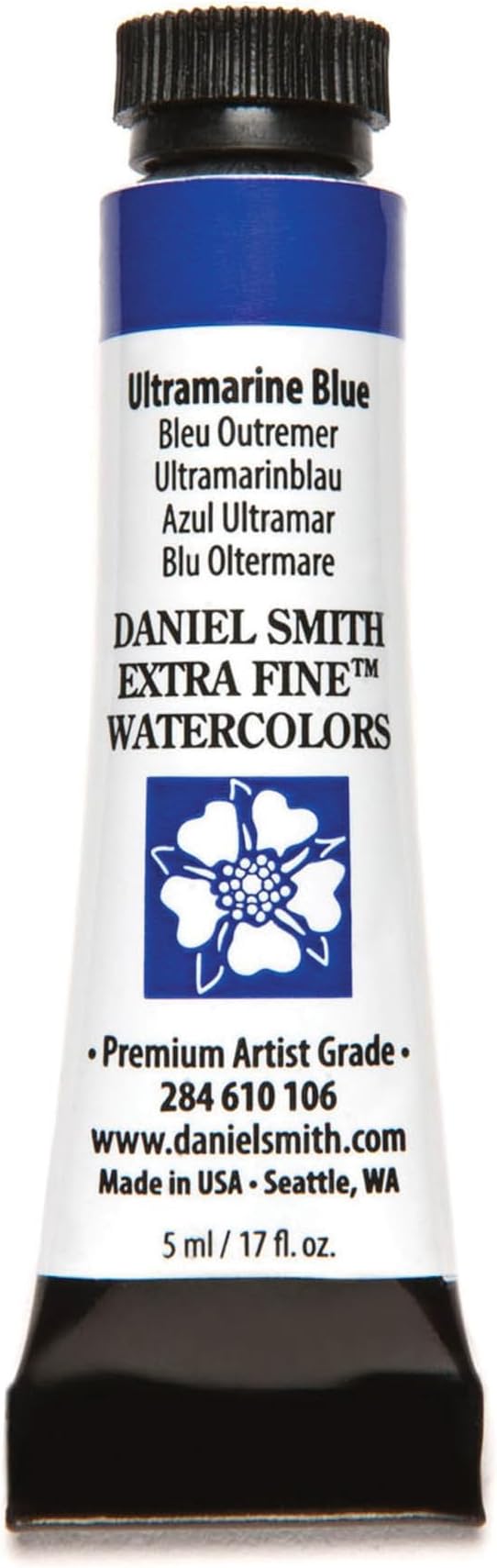 Daniel Smith Extra Fine Watercolor Paint, 5ml Tube, Ultramarine Blue, 284610106